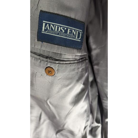 Lands End Donegal Tweed Light Brown Taupe Blazer Sport Coat Jacket Mens 44R - Picture 9 of 10